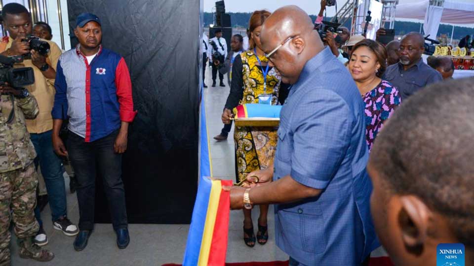 R.D. Congo : Felix Tshisekedi inaugure un port sec construit par la Chine