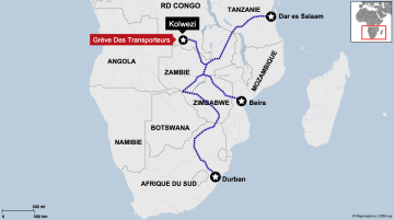 R.D. Congo transporteurs miniers bloquent exportations cuivre cobalt