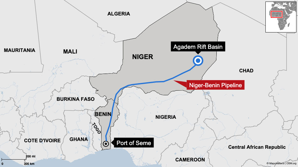 CNPC Niger Bénin pipeline