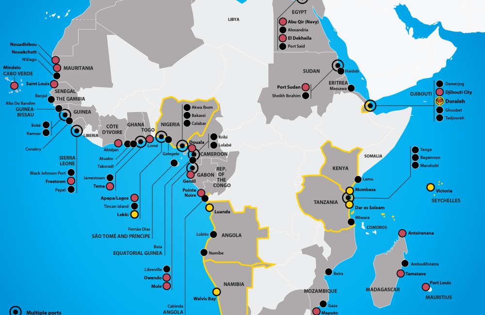 présence chinoise ports africains
