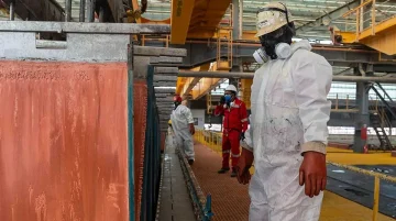 mine industrielle cuivre angolaise